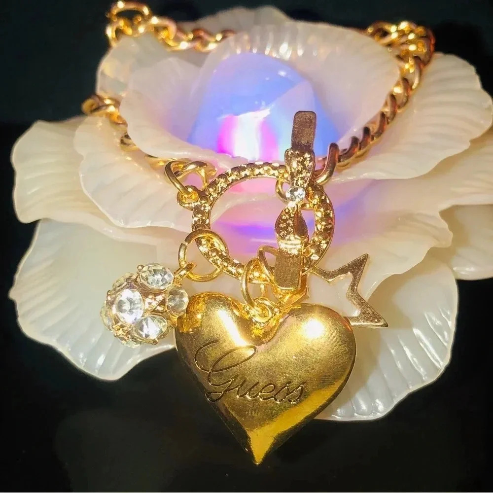 Guess gold charm bracelet